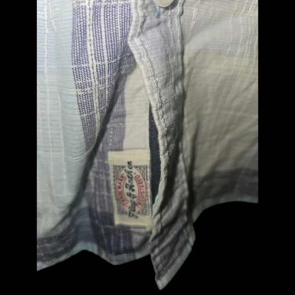 Flag & Anthem Men's striped button down shirt size XXL 2X casual‎ striped top - Picture 3 of 4